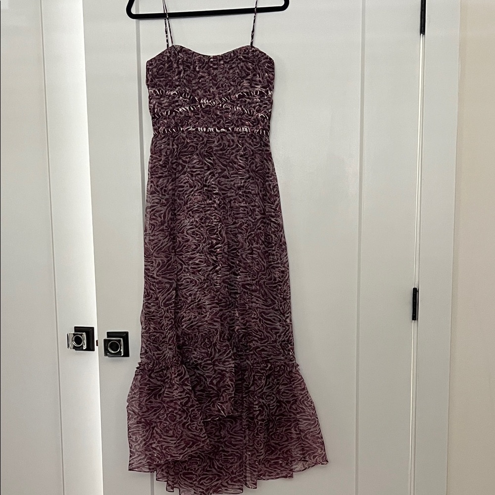 Cinq à Sept Burgundy Maxi Dress